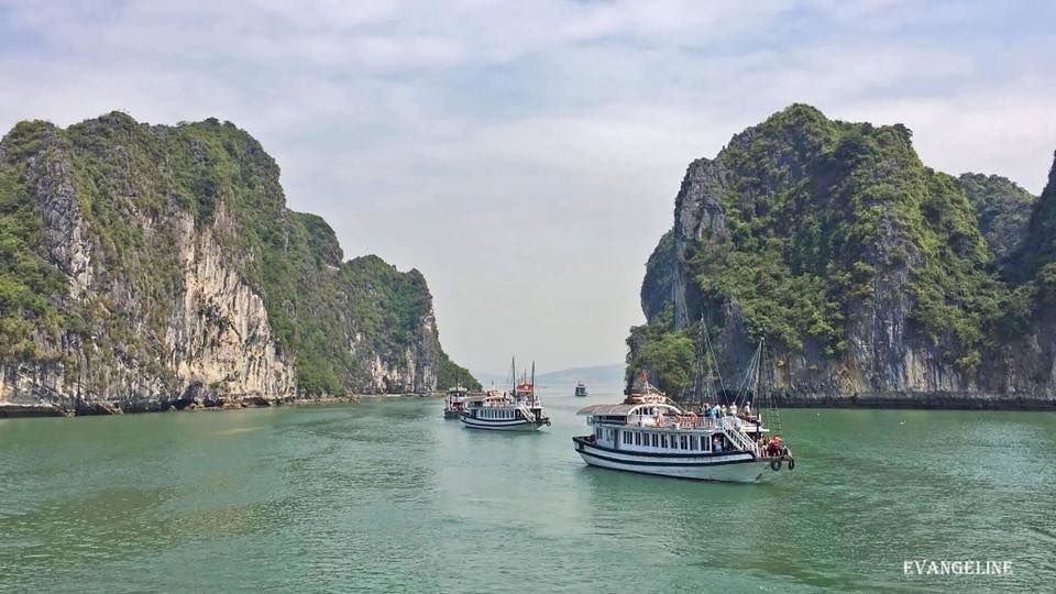 下龍灣遊輪岩洞